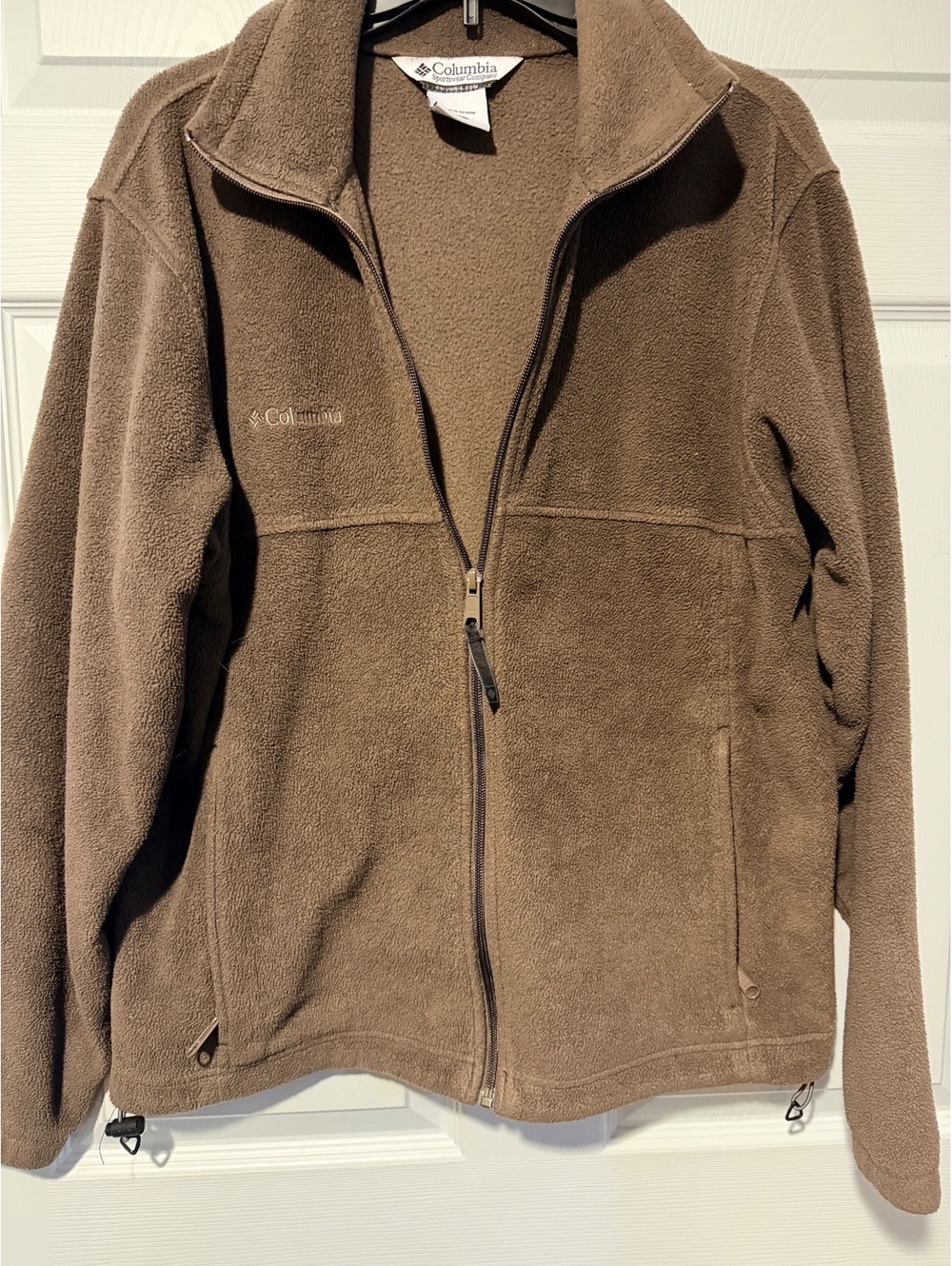 Columbia brown fleece jacket